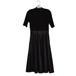 Marella Sport Short Sleeve Midi Dress Black Size 2